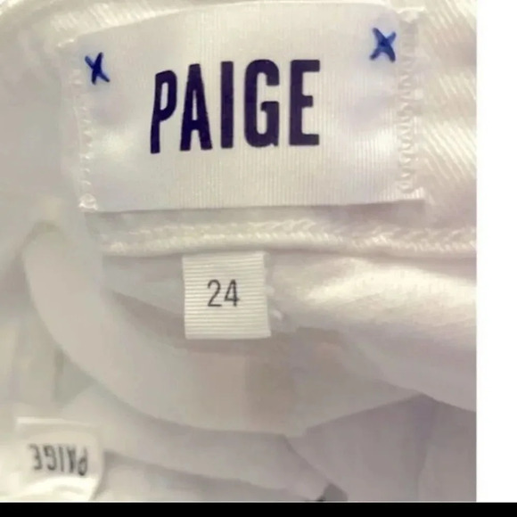 NWOT PAIGE DENIM “HOXTON SLIM” WHITE JEANS SIZE 24 - Picture 11 of 11